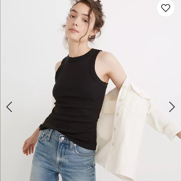 Madewell Tops - NWT Madewell black racerback tank size medium